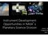 Instrument Development Opportuni1es in NASA s Planetary Science Division. Program Exe
