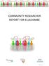 COMMUNITY RESEARCHER REPORT FOR ELLACOMBE