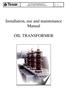 OIL TRANSFORMER HV/LV