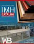 IMH CATALOG INDUSTRIAL MATERIAL HANDLING LANDSCAPE CHANGING. wibenchmfg.com WISCONSIN BENCH MANUFACTURING THE INDUSTRIAL