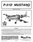 P-51D MUSTANG INSTRUCTION MANUAL