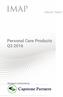 Personal Care Products Q3 2016