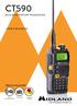 CT590 USER MANUAL DUAL BAND VHF/UHF TRANSCEIVER SPECIAL FEATURES. Voice announcement. display