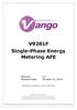 V9261F Single-Phase Energy Metering AFE