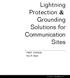 Lightning Protection & Grounding Solutions for Communication Sites