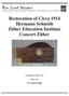 Restoration of Circa 1914 Hermann Schmidt Zither Education Institute Concert Zither