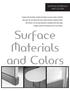 Surface Materials and Colors