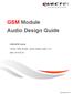 GSM Module Audio Design Guide