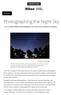 Photographing the Night Sky