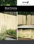 Wood Fencing Special Order Catalog