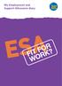 My Employment and Support Allowance diary ESA