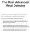 The Most Advanced Metal Detector