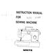 INSTRUCTION MANUAL FOR SEWING MACHINE WHITE