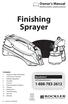 Finishing Sprayer Owner s Manual. Questions? Contents