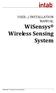 WiSensys Wireless Sensing System