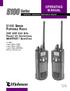 OPERATING MANUAL 5100 SERIES PORTABLE RADIO VHF/UHF/800 MHZ PROJECT 25 CONVENTIONAL SMARTNET /SMARTZONE