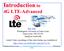 Introduction to 4G LTE-Advanced