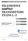 TELEMOTIVE telepilottm TRANSMITTERS TX12M-1, -2