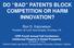 DO BAD PATENTS BLOCK COMPETITION OR HARM INNOVATION?