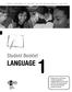 LANGUAGE. Student Booklet