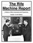 The Rife. Machine Report