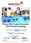 Mactac Roll Label Converter 2018 Product Catalog