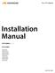 Installation Manual. Side of Pole Mount Edition v1.02. For models:
