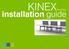 installation guide Footer & Base Plate Assembly KINEX Installation Guide SINGLE RUN