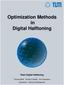 Optimization Methods in Digital Halftoning