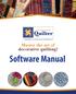 Master the art of decorative quilting! Software Manual