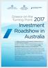 2017 Investment Roadshow in Australia