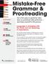 Mistake-Free Grammar & Proofreading