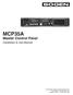 MCP35A. Master Control Panel. Installation & Use Manual