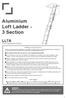 Aluminium Loft Ladder - 3 Section
