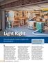 Light Right. Lighting isn t the irst thing. A how-to guide for a better, brighter shop. By Joe Hurst-Wajszczuk