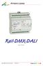 Artistic Licence. Rail-DMX-DALI. User Guide. Version 1-7. Rail-DMX-DALI User Guide