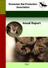 Romanian Bat Protection Association. Anual Report