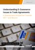 Understanding E-Commerce Issues in Trade Agreements