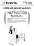 HOME-USE SEWING MACHINE INSTRUCTION MANUAL