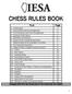 CHESS RULES BOOK. Changes/edits from last school year to this school year are shaded.