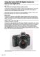 Using the Canon EOS 6D Digital Camera for Manuscript Digitization