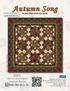 Autumn Song. By Janet Nesbitt of One Sister Designs. Quilt 1. A Free Project Sheet NOT FOR RESALE