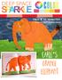 DEEP SPACE 45-MINUTES + 1 CLASS TO MAKE PAINTED PAPER ERIC CARLE S ORANGE ELEPHANT