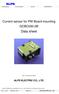 Product Name Current Sensor Part No. GCBC050-2B. Current sensor for PW Board mounting GCBC050-2B. Data sheet. Rev.1.5 e EC