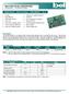 ISOLATED DC/DC CONVERTERS 48 Vdc Input, 12 Vdc/8.35 A Output