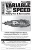 GYROS Operation/Instruction Manual Variable Speed Rotary Tool Kit #