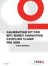 CALIBRATION KIT FOR EFT / BURST CAPACITIVE COUPLING CLAMP INA 3425 USER MANUAL A