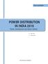 POWER DISTRIBUTION IN INDIA 2016