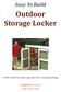 Outdoor Storage Locker