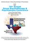 76 TH Annual Group Psychotherapy & Psychodrama Conference